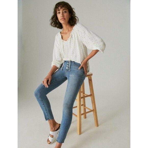 Lucky Brand Women's 16/33 Ankle High Rise Skinny Fit Jeans NWT $89.50 - Picture 7 of 7